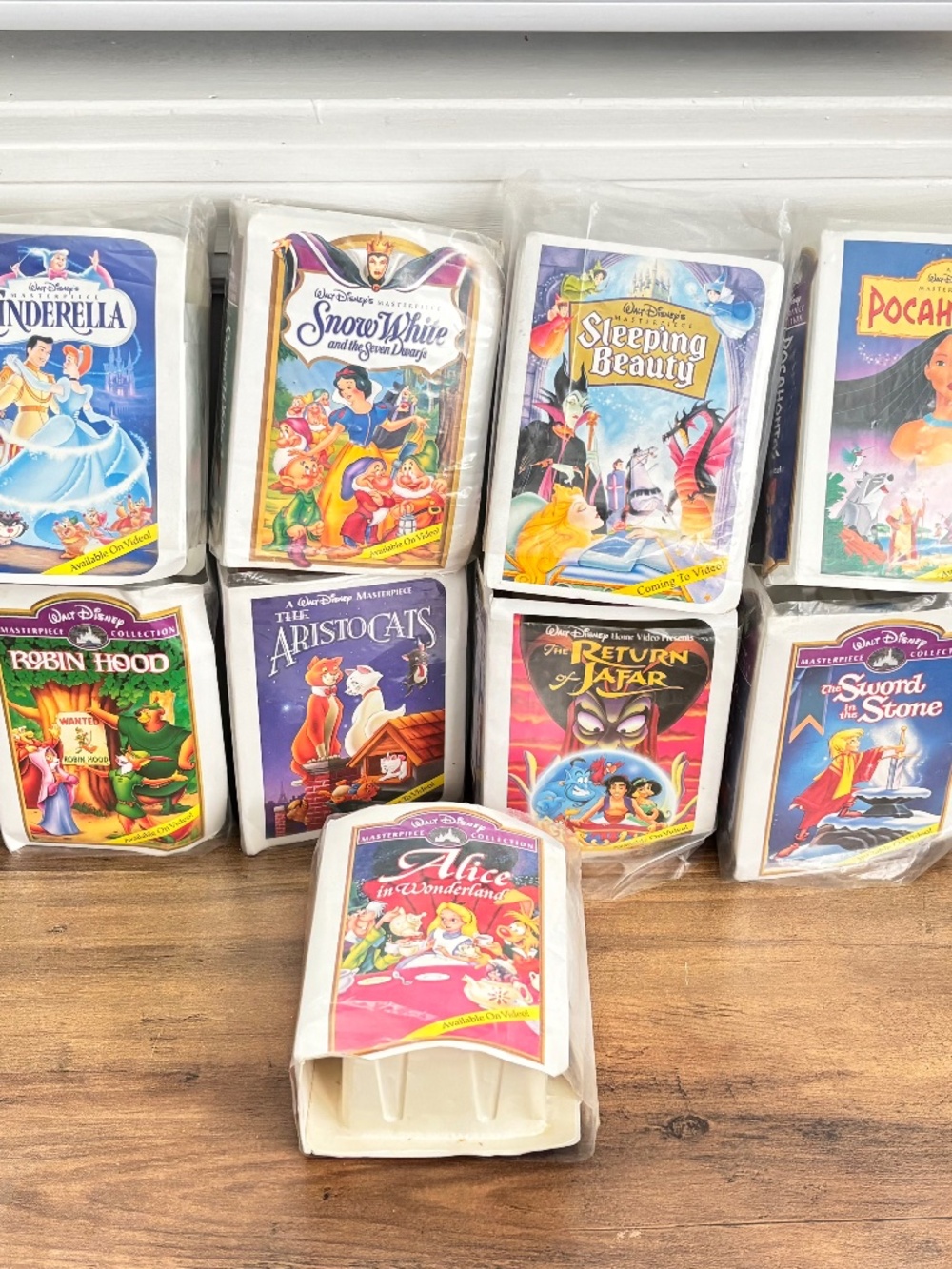 NEW McDonald's Walt Disney Masterpiece Collection VHS 1996 Happy Meal Toy LOT 9